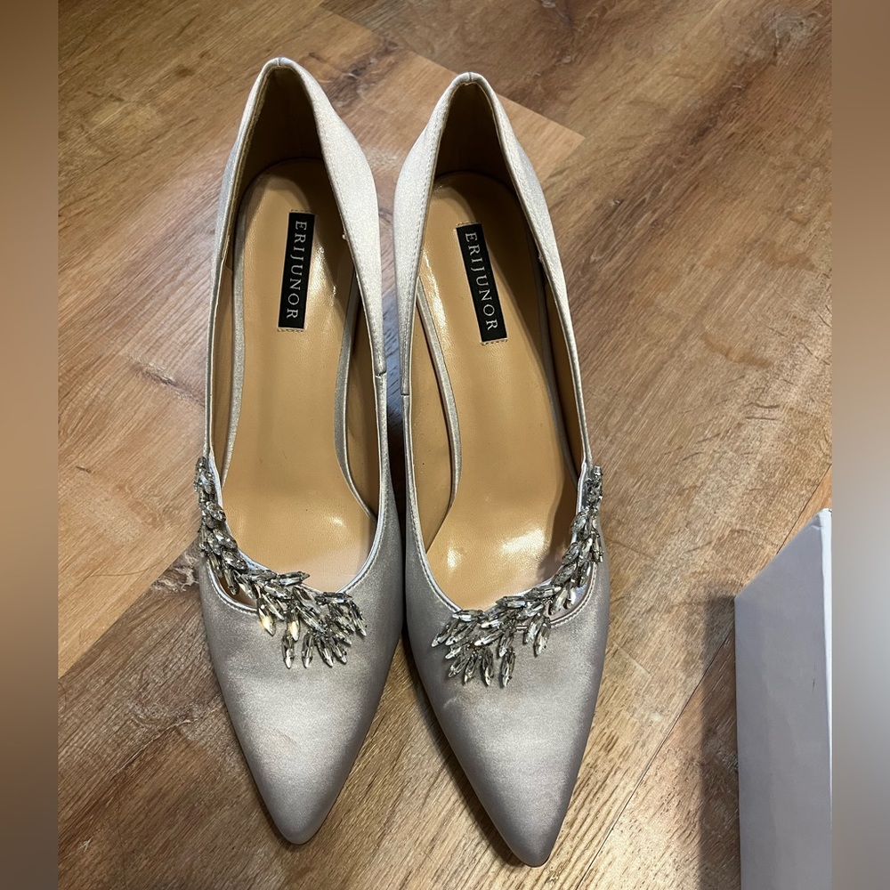 Formal stilettos with jewel detailing